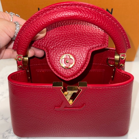Louis Vuitton Mini Capucines Scarlet Red - Picture 12 of 16